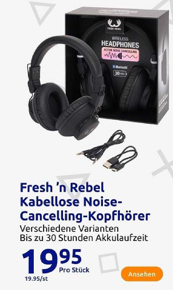 Fresh 'n Rebel Kabellose Noise-Cancelling-Kopfhörer