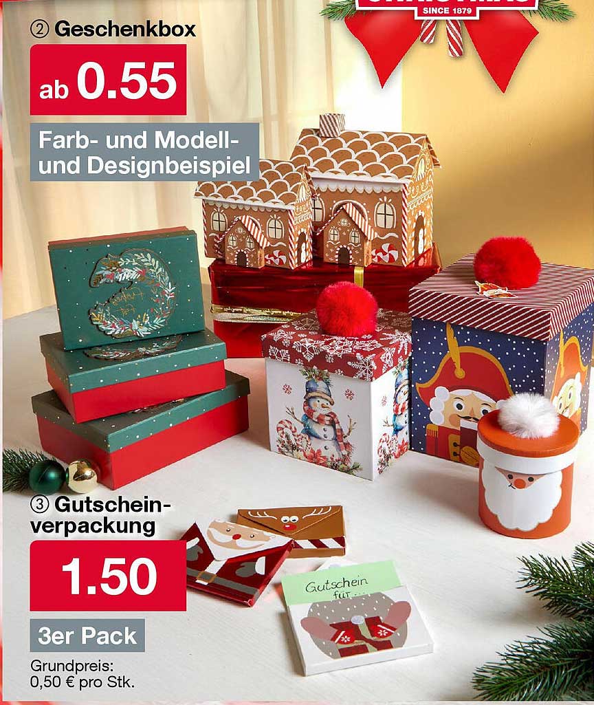 Geschenkbox  
Gutscheinverpackung