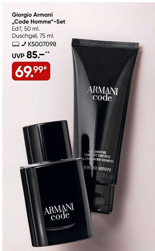 Giorgio Armani „Code Homme“-Set