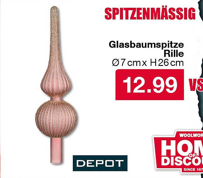 Glasbaumspritze Rille