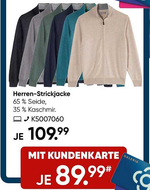 Herren-Strickjacke