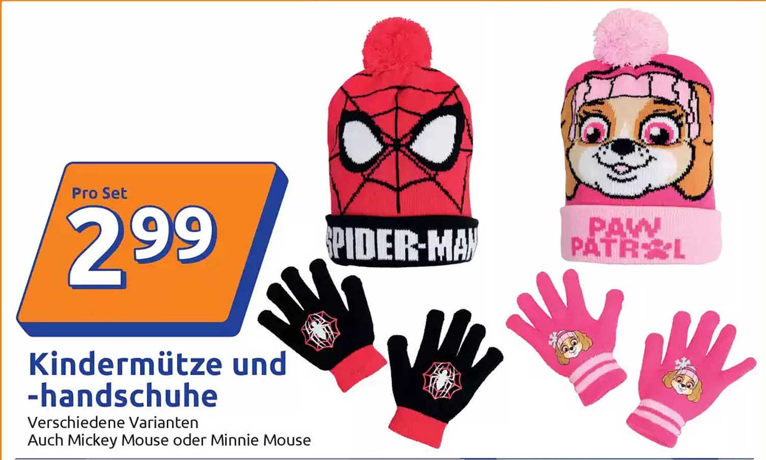 Kindermützen und -handschuhe