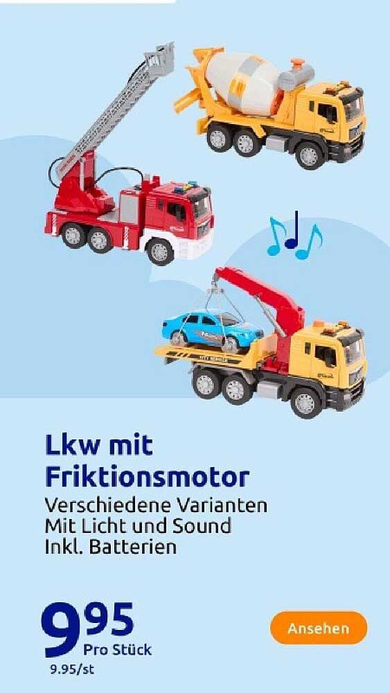 Lkw mit Friktionsmotor