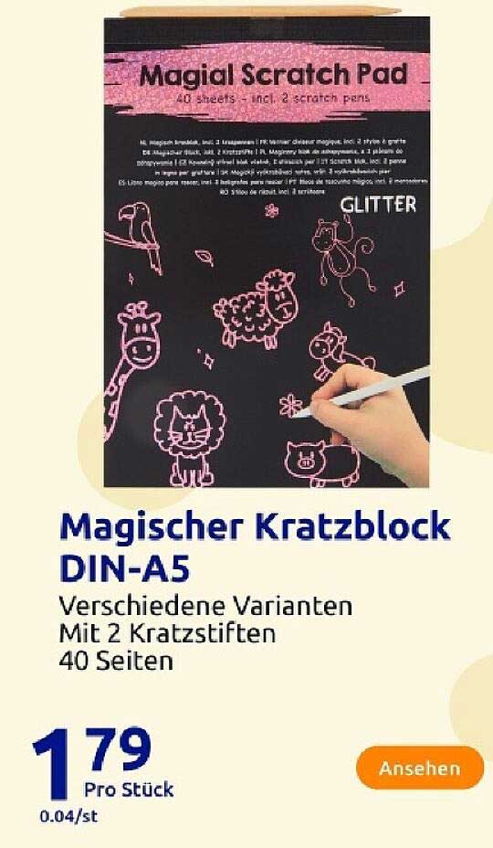 Magischer Kratzblock DIN-A5