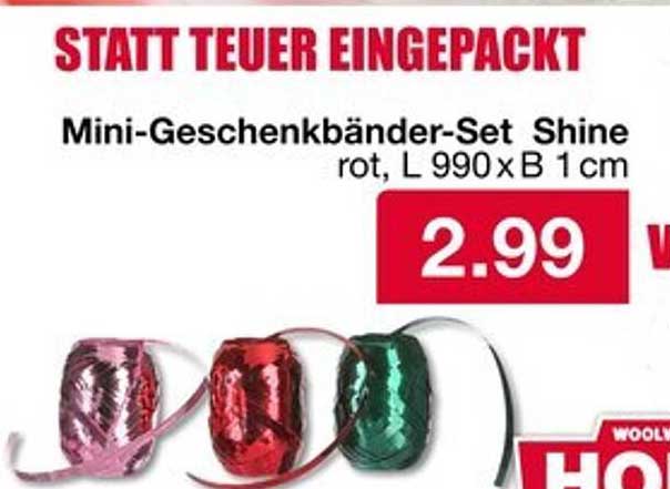 Mini-Geschenkbänder-Set Shine