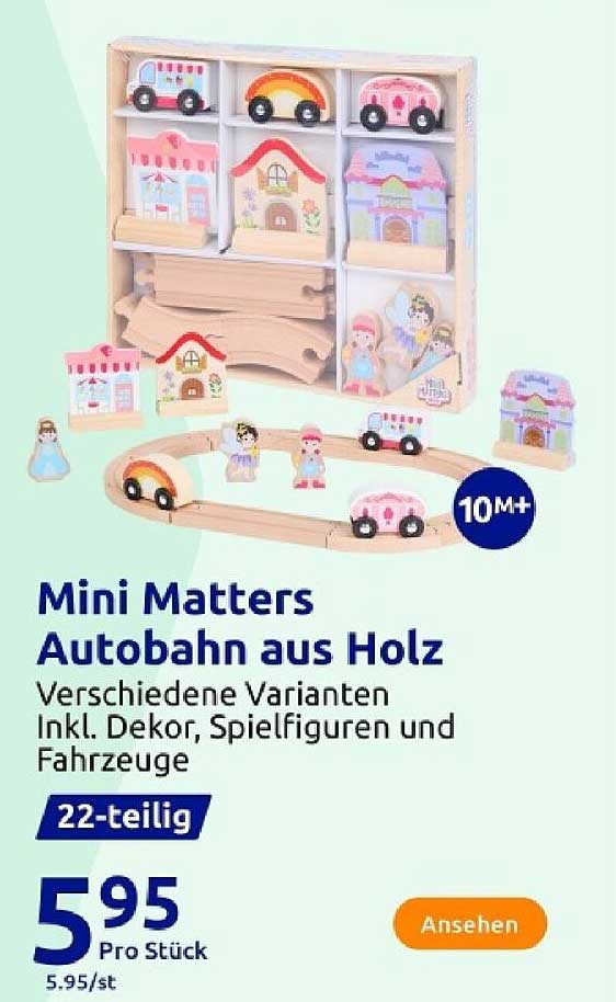 Mini Matters Autobahn aus Holz