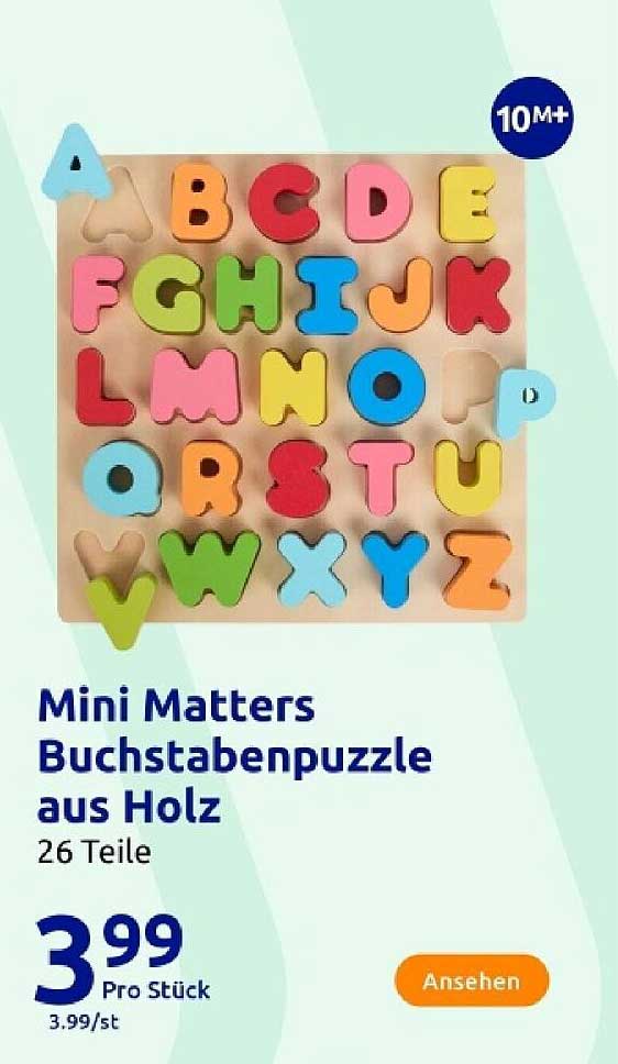 Mini Matters Buchstabenspiel aus Holz