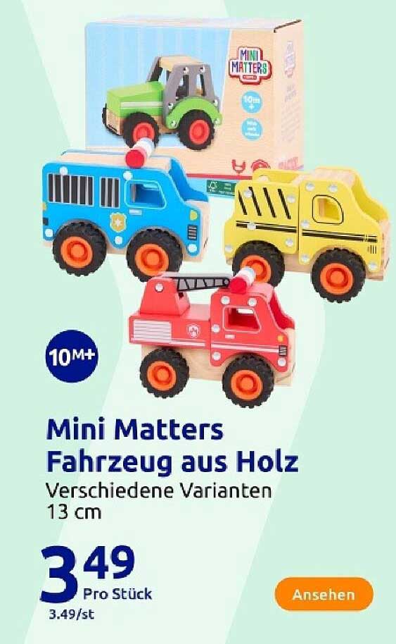 Mini Matters Fahrzeug aus Holz