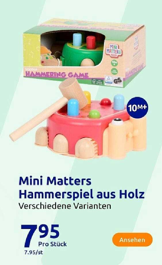 Mini Matters Hammerspiel aus Holz