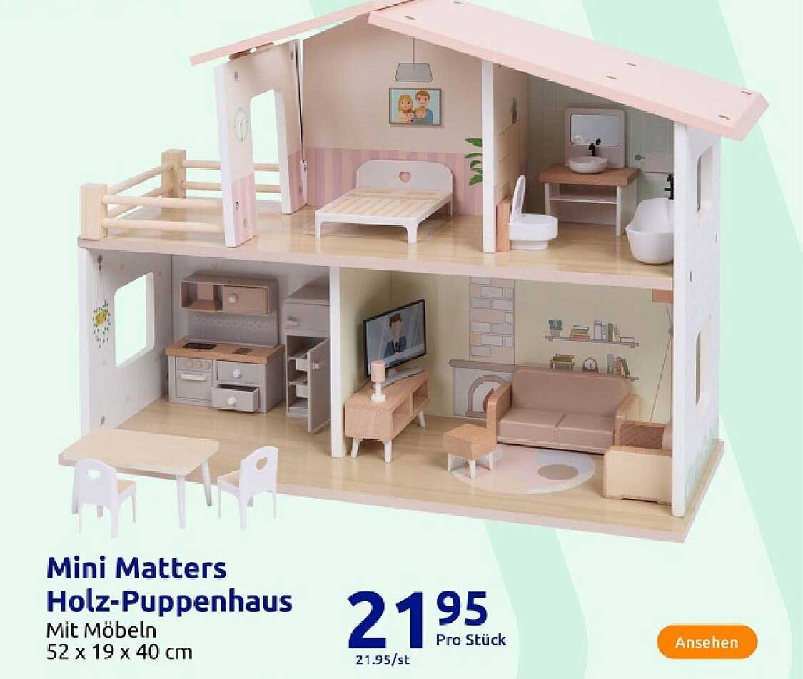 Mini Matters Holz-Puppenhaus