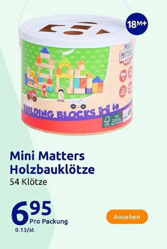 Mini Matters Holzbauklötze