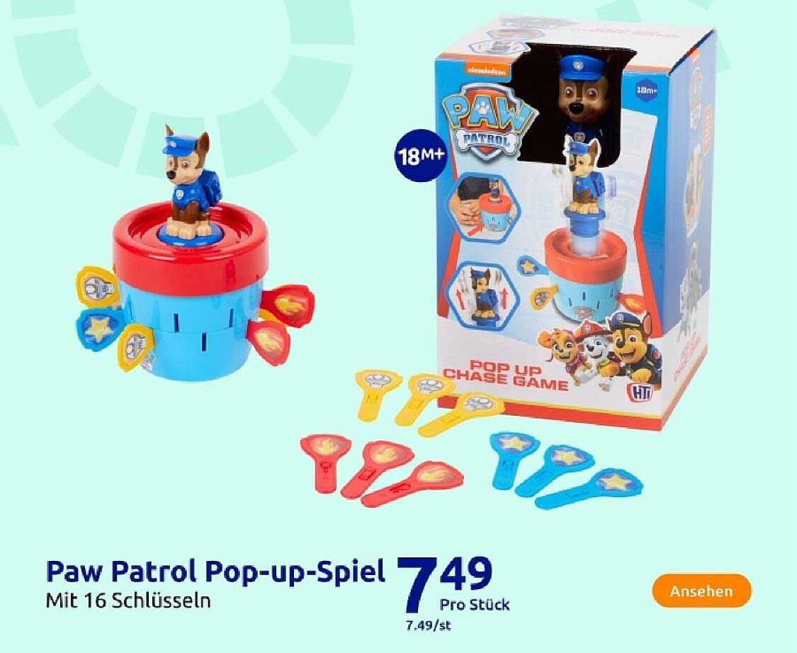 Paw Patrol Pop-up-Spiel