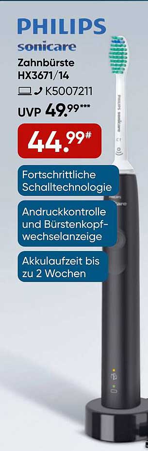 PHILIPS sonicare Zahnbürste HX3671/14