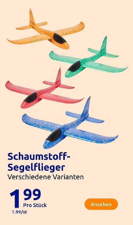 Schaumstoff-Segelflieger