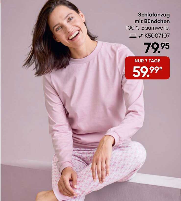 Schlafanzug mit Bündchen