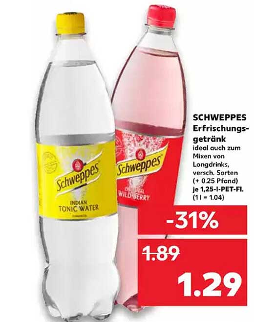 SCHWEPPES Erfrischungsgetränk