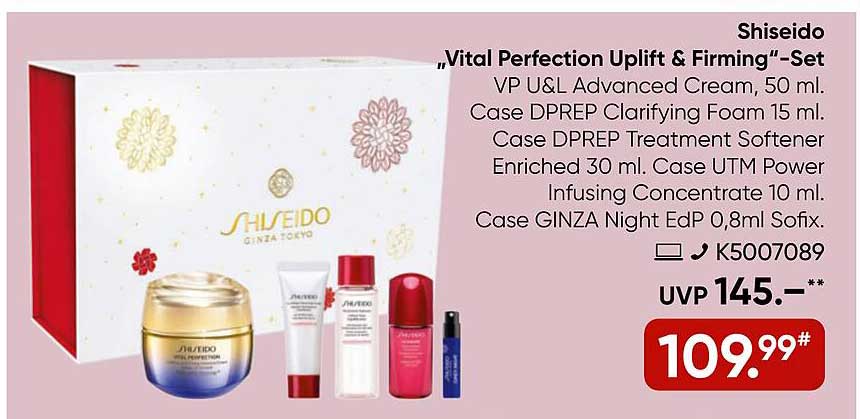 Shiseido „Vital Perfection Uplift & Firming“-Set