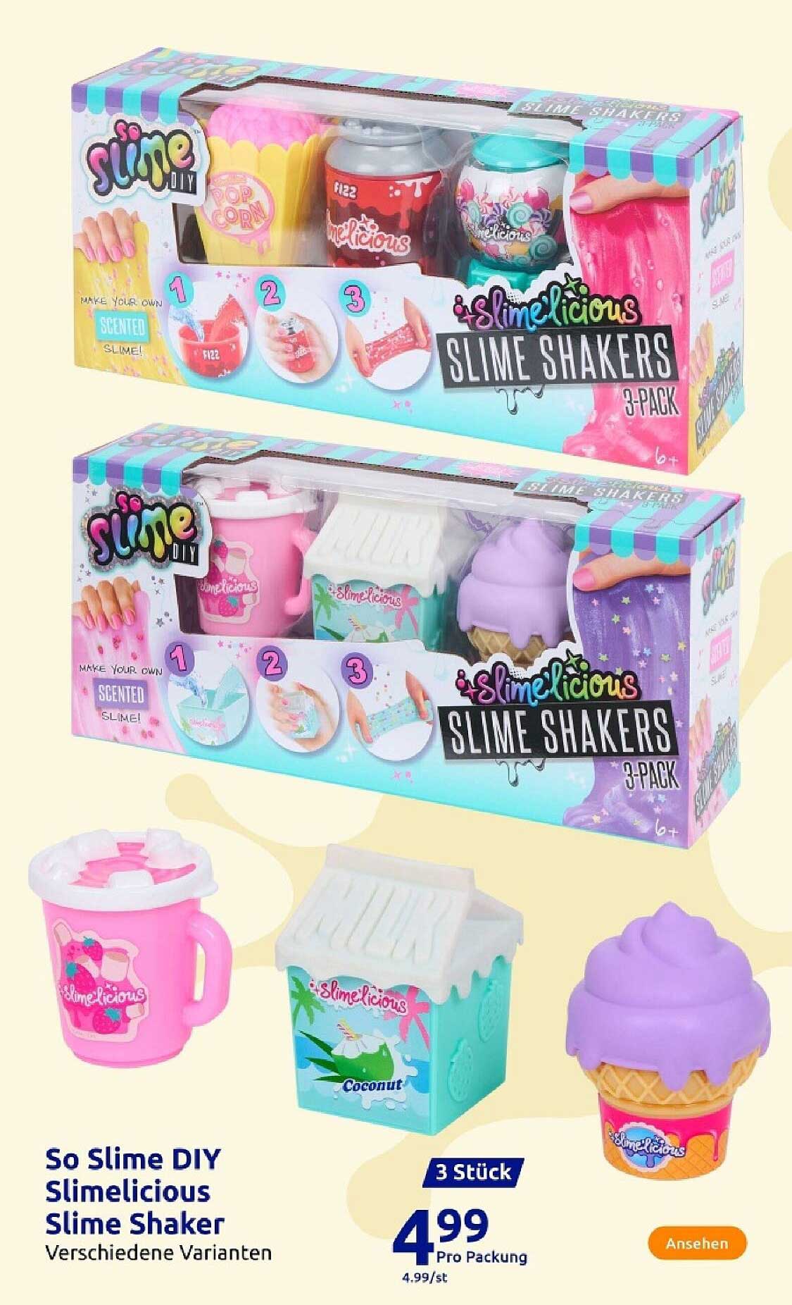 So Slime DIY Slimelicious Slime Shaker 3-Pack