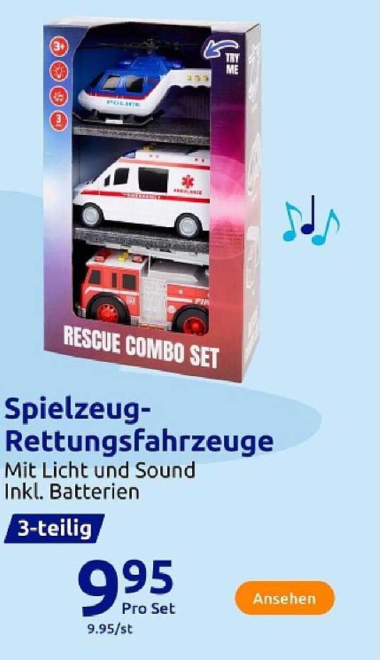 Spielzeug-Rettungsfahrzeuge