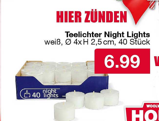 Teelichter Night Lights