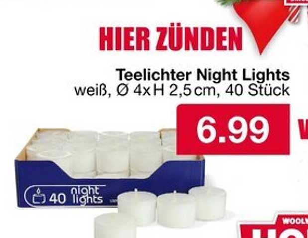 Teelichter Night Lights