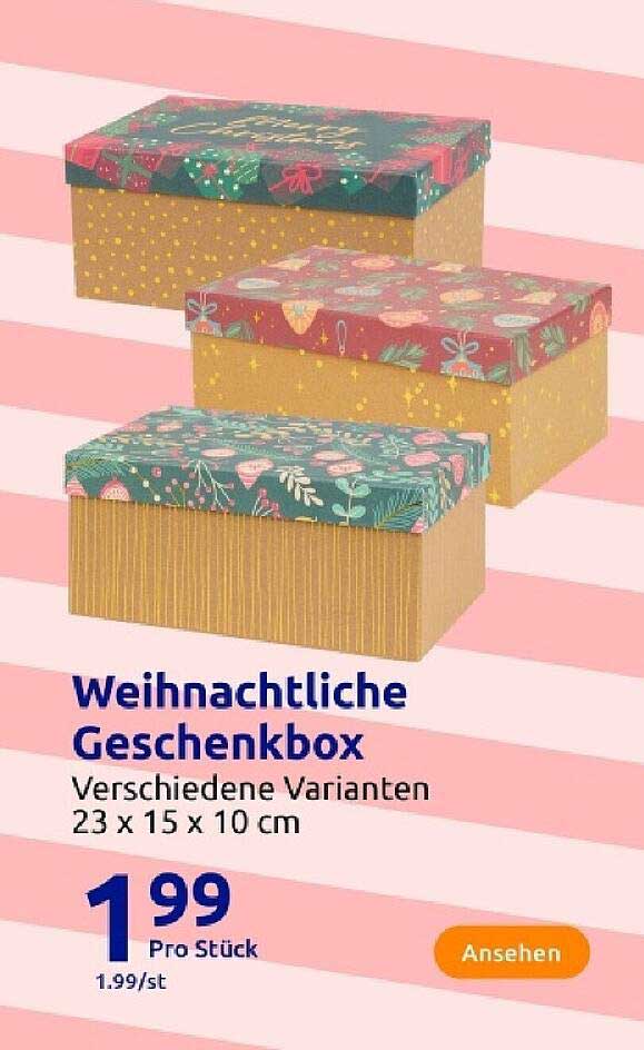 Weihnachtliche Geschenkbox