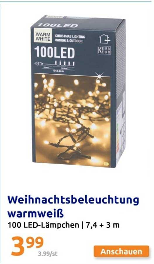 Weihnachtsbeleuchtung warmweiß