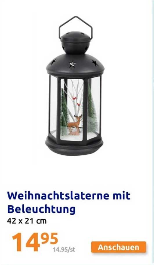 Weihnachtslaterne mit Beleuchtung