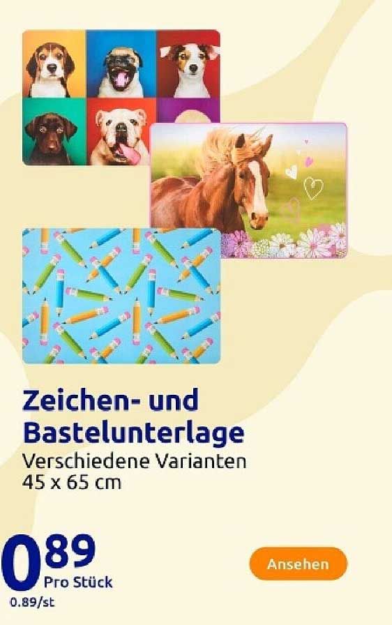 Zeichen- und Bastelunterlage