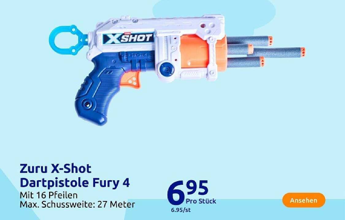 Zuru X-Shot Dartpistole Fury 4