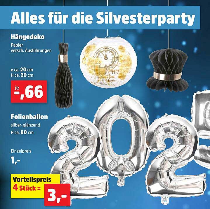 Alles für die Silvesterparty