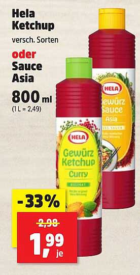 Hela Ketchup oder Sauce Asia