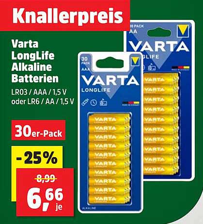 Varta LongLife Alkaline Batterien