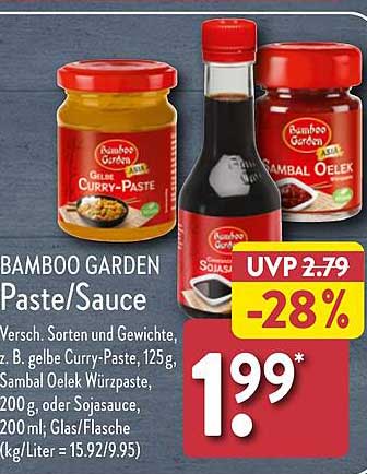 BAMBOO GARDEN Paste/Sauce