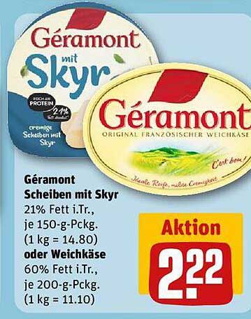 Géramont Scheiben mit Skyr