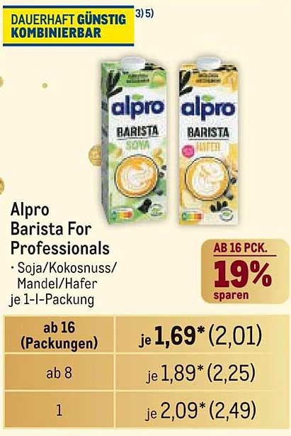 Alpro Barista For Professionals