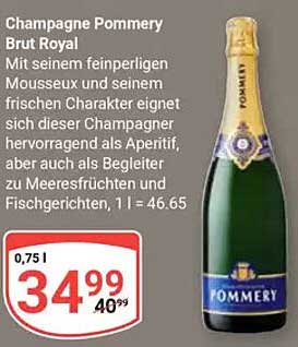 Champagne Pommery Brut Royal