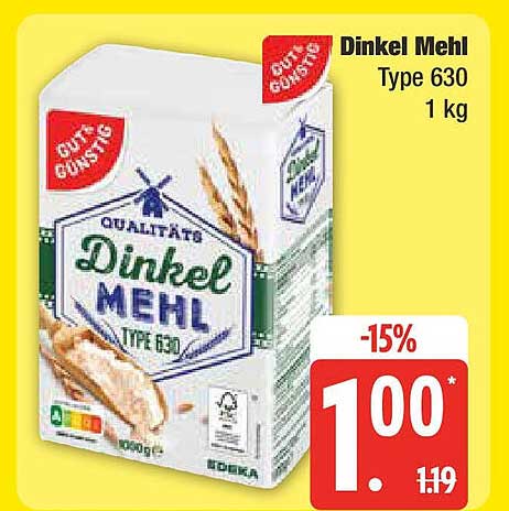 Dinkel Mehl Type 630