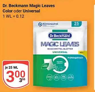 Dr. Beckmann Magic Leaves Waschmittel-Blätter Universal