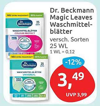 Dr. Beckmann Magic Leaves Waschmittelblätter