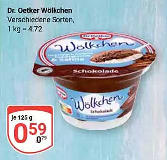 Dr. Oetker Wölkchen Schokolade