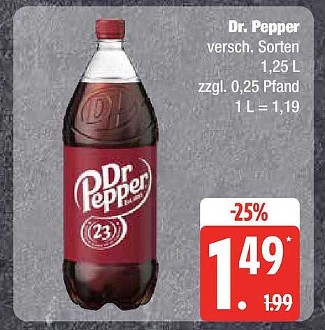 Dr. Pepper versch. Sorten