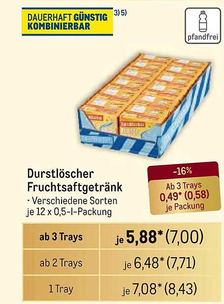 Durstlöscher Fruchtsaftgetränk