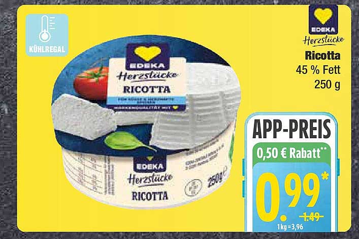 EDEKA Herztücke Ricotta