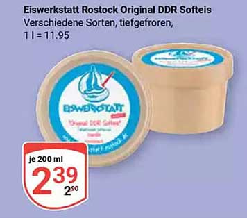 Eiswerkstatt Rostock Original DDR Softeis