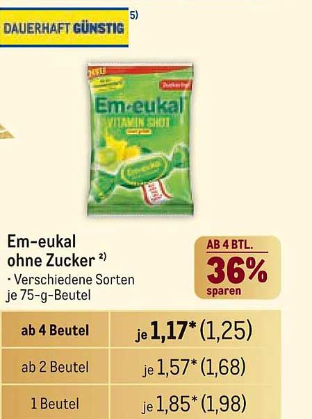 Em-eukal ohne Zucker