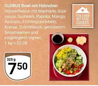 GLOBUS Bowl mit Hähnchen