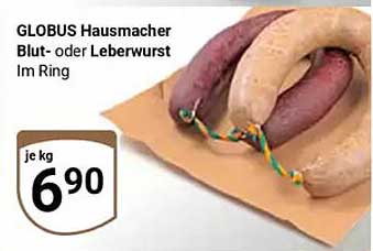 GLOBUS Hausmacher Blut- oder Leberwurst Im Ring