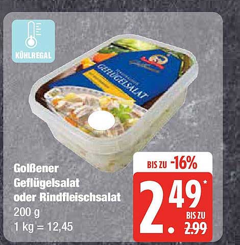 Gößener Geflügelsalat oder Rindfleischsalat