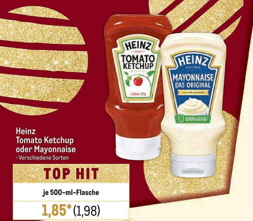 Heinz Tomato Ketchup oder Mayonnaise